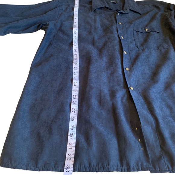 Hathaway Faux Suede Men's Button Down Shirt - Picture 3 of 5